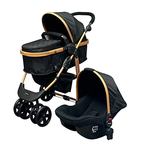 Bebegold Travel Sistem Bebek Arabası Gold Siyah
