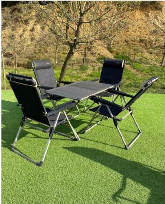 Nurgaz XXL MASA + 4 LÜX SANDALYE SET